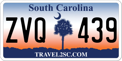 SC license plate ZVQ439