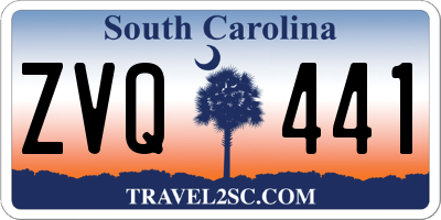 SC license plate ZVQ441