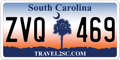 SC license plate ZVQ469