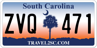 SC license plate ZVQ471