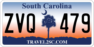 SC license plate ZVQ479