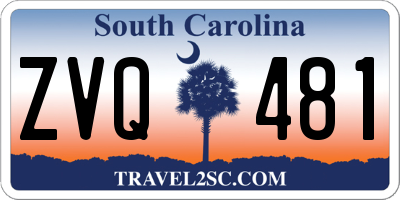 SC license plate ZVQ481