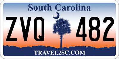 SC license plate ZVQ482