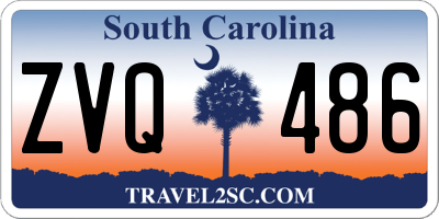 SC license plate ZVQ486