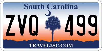 SC license plate ZVQ499