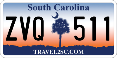 SC license plate ZVQ511
