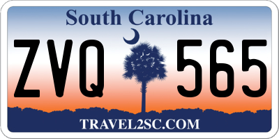 SC license plate ZVQ565