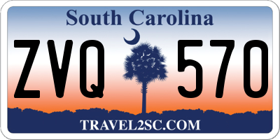 SC license plate ZVQ570