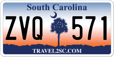SC license plate ZVQ571