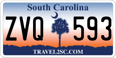 SC license plate ZVQ593