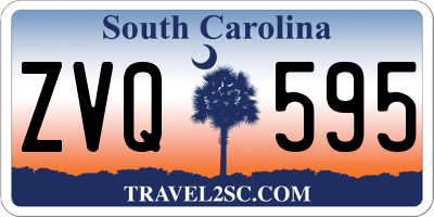SC license plate ZVQ595