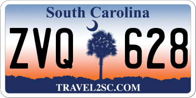 SC license plate ZVQ628
