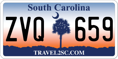SC license plate ZVQ659
