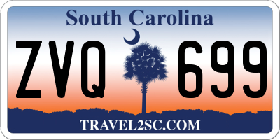 SC license plate ZVQ699