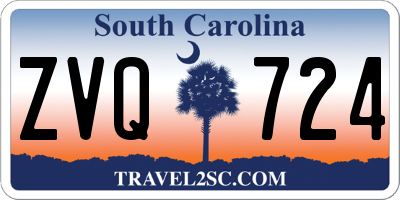 SC license plate ZVQ724