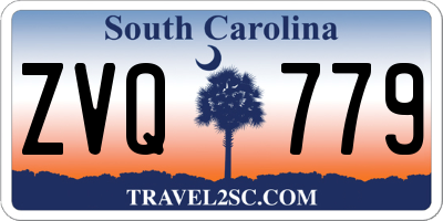 SC license plate ZVQ779