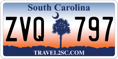 SC license plate ZVQ797