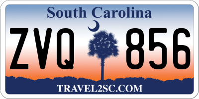 SC license plate ZVQ856