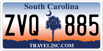 SC license plate ZVQ885