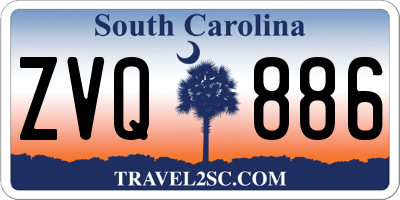 SC license plate ZVQ886