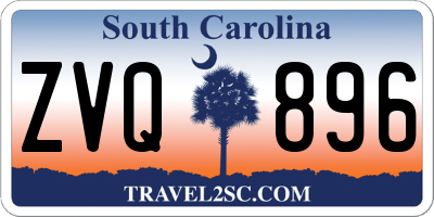 SC license plate ZVQ896