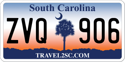 SC license plate ZVQ906