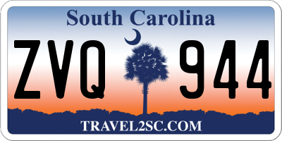 SC license plate ZVQ944