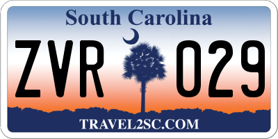 SC license plate ZVR029
