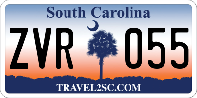 SC license plate ZVR055