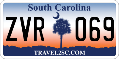 SC license plate ZVR069