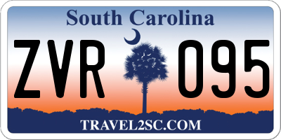 SC license plate ZVR095