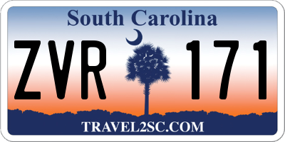 SC license plate ZVR171