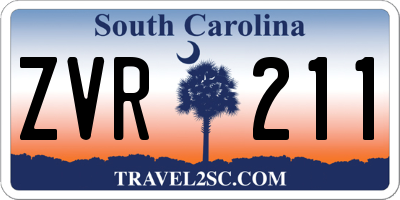 SC license plate ZVR211