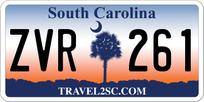 SC license plate ZVR261