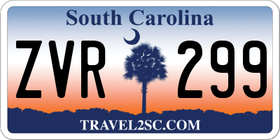 SC license plate ZVR299