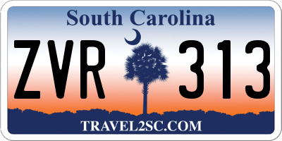SC license plate ZVR313