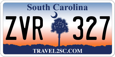 SC license plate ZVR327