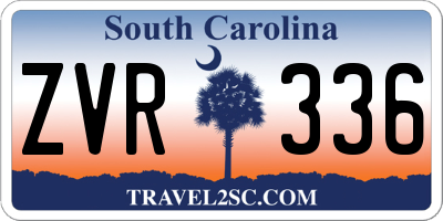 SC license plate ZVR336