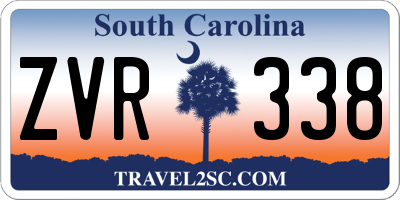 SC license plate ZVR338