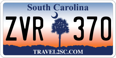 SC license plate ZVR370