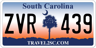 SC license plate ZVR439