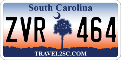 SC license plate ZVR464