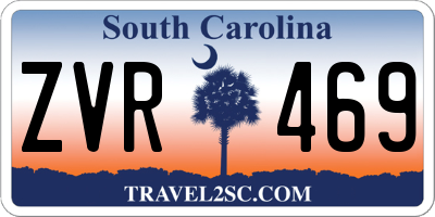 SC license plate ZVR469