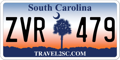 SC license plate ZVR479