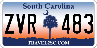 SC license plate ZVR483
