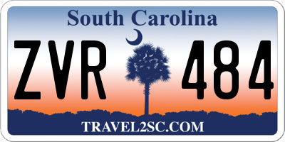 SC license plate ZVR484