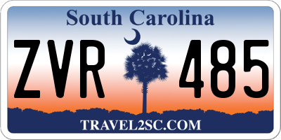 SC license plate ZVR485