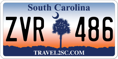 SC license plate ZVR486
