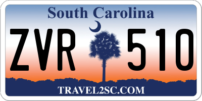 SC license plate ZVR510