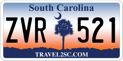 SC license plate ZVR521